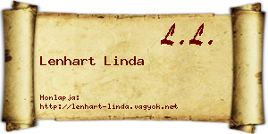 Lenhart Linda névjegykártya